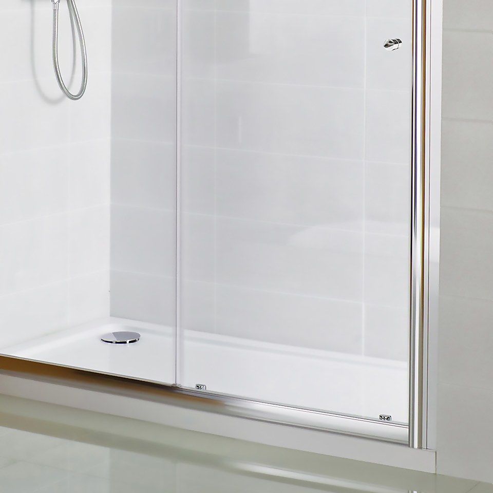 Bathstore Gleam Sliding Shower Door - 1100mm (6mm Glass)