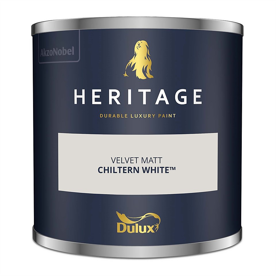 Dulux Heritage Matt Emulsion Paint Chiltern White - Tester 125ml