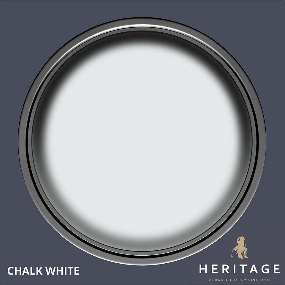 Dulux Heritage Matt Emulsion Paint Chalk White - Tester 125ml