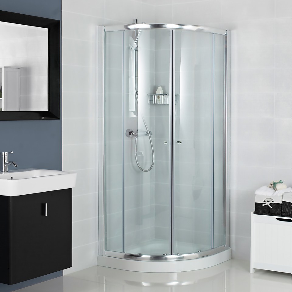 Bathstore Gleam Quadrant Shower Enclosure - 800mm (6mm Glass)