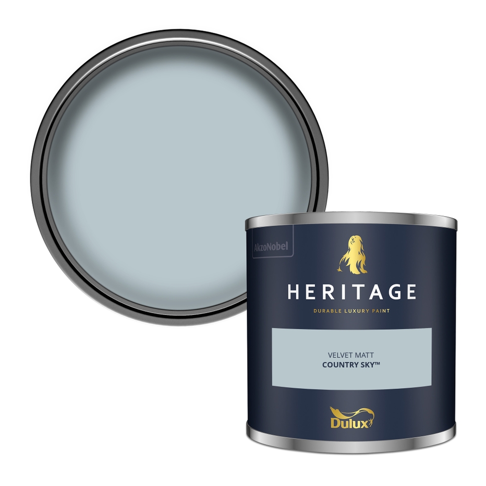 Dulux Heritage Matt Emulsion Paint Country Sky - Tester 125ml