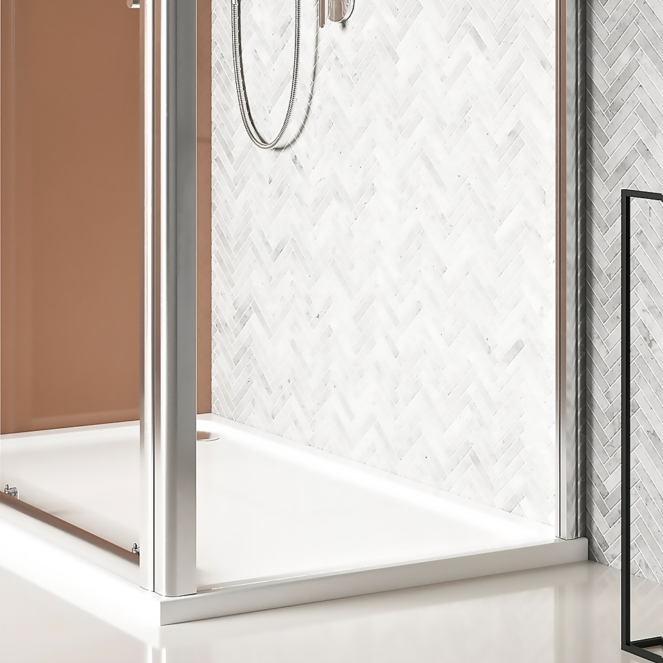 Bathstore Gleam Shower Enclosure Side Panel - 900mm (6mm Glass)