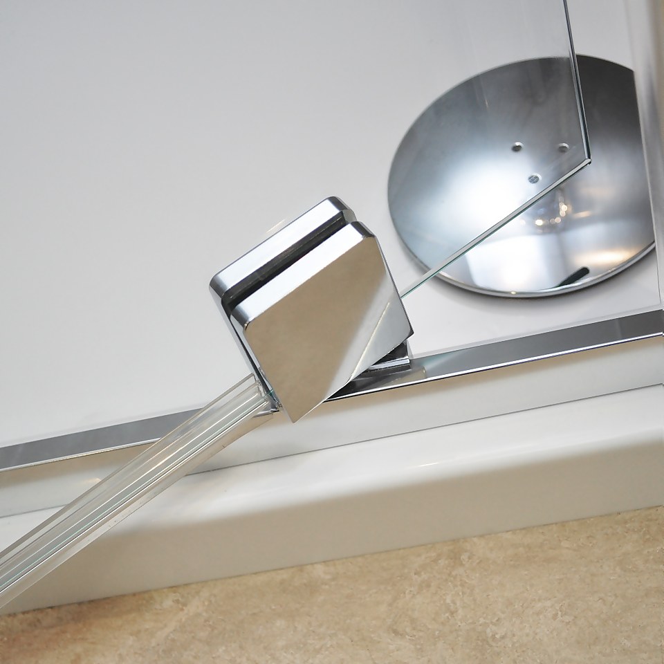 Bathstore Lustre Hinged Shower Door - 800mm (8mm Glass)