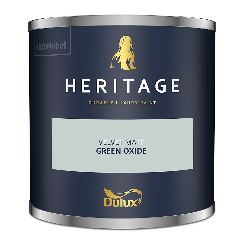 Dulux Heritage Matt Emulsion Paint Green Oxide - Tester 125ml