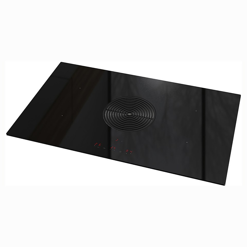 Inox Raptor BE 87cm Electric Venting Induction Hob - Ducted - Black