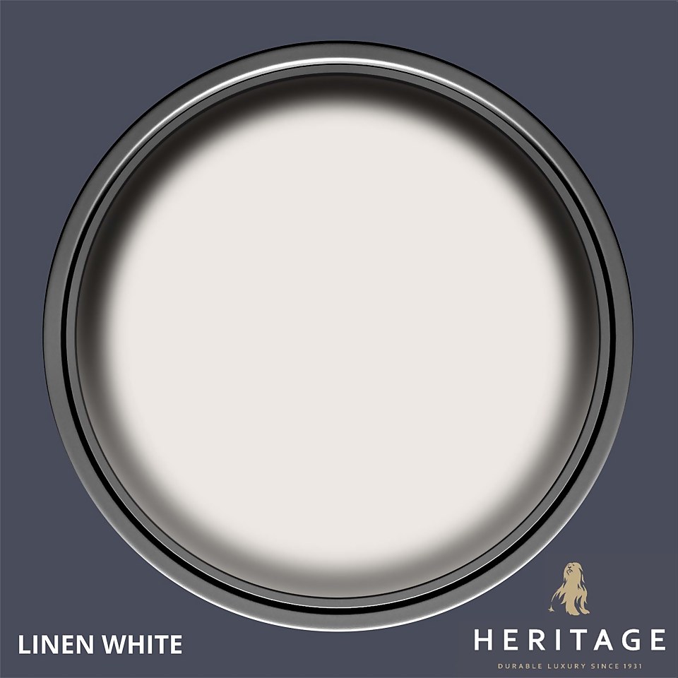 Dulux Heritage Matt Emulsion Paint Linen White - Tester 125ml