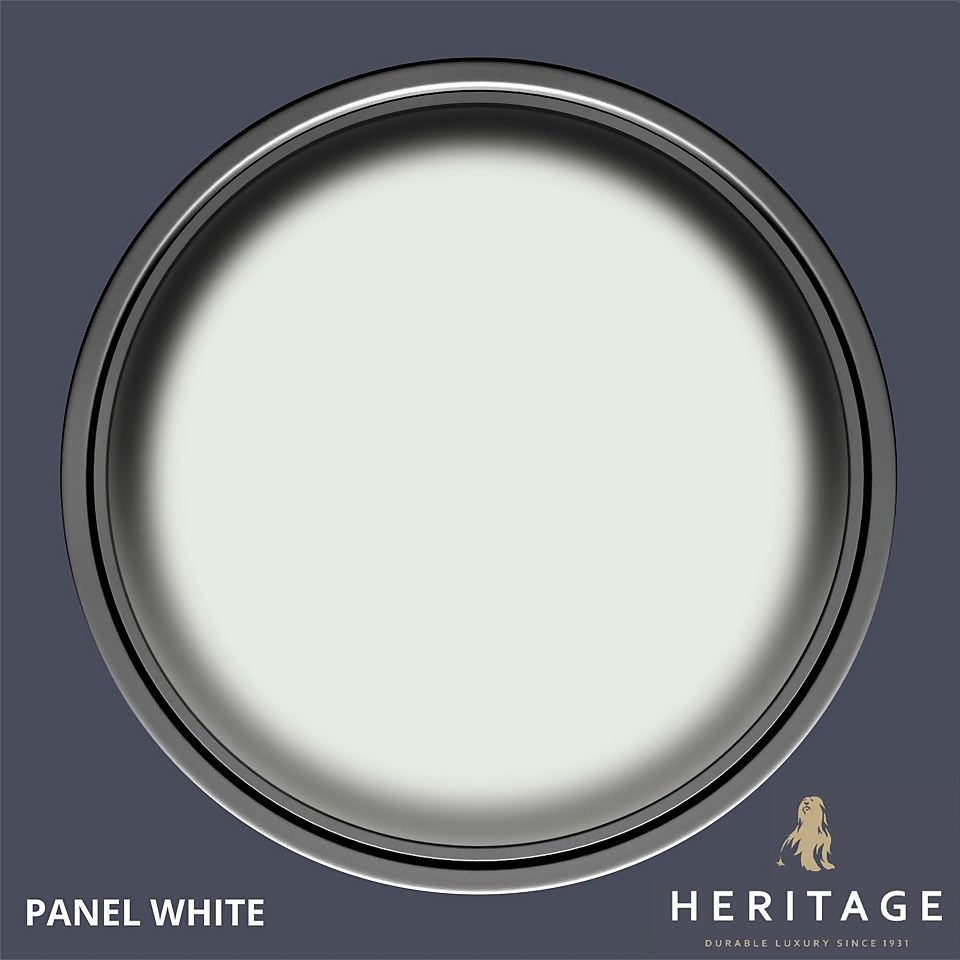 Dulux Heritage Matt Emulsion Paint Panel White - Tester 125ml
