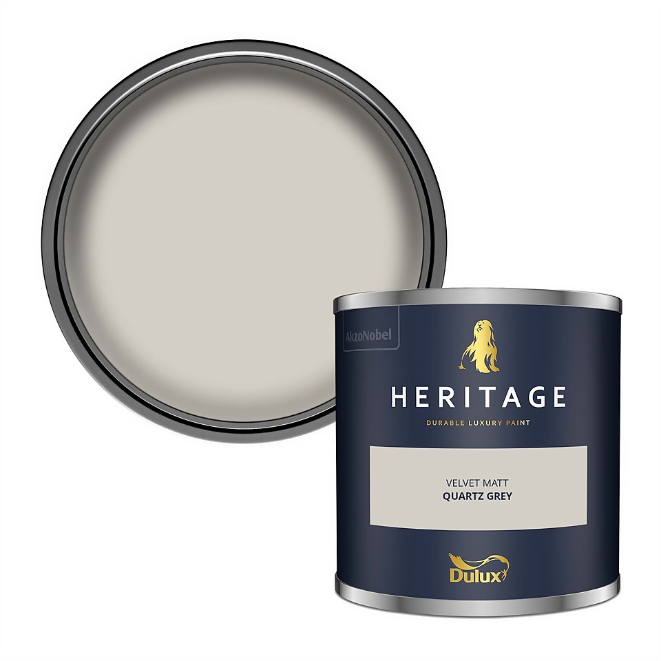 Dulux Heritage Matt Emulsion Paint Quartz Grey - Tester 125ml