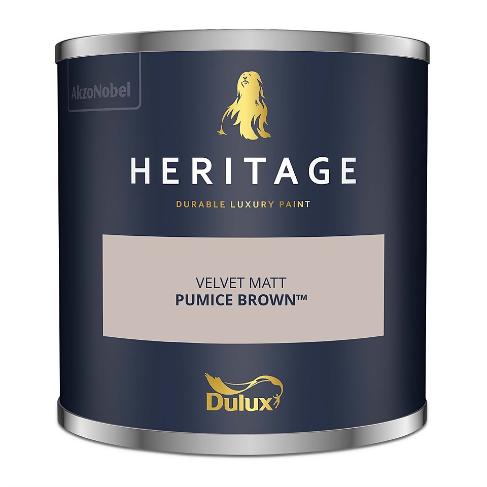 Dulux Heritage Matt Emulsion Paint Pumice Brown - Tester 125ml