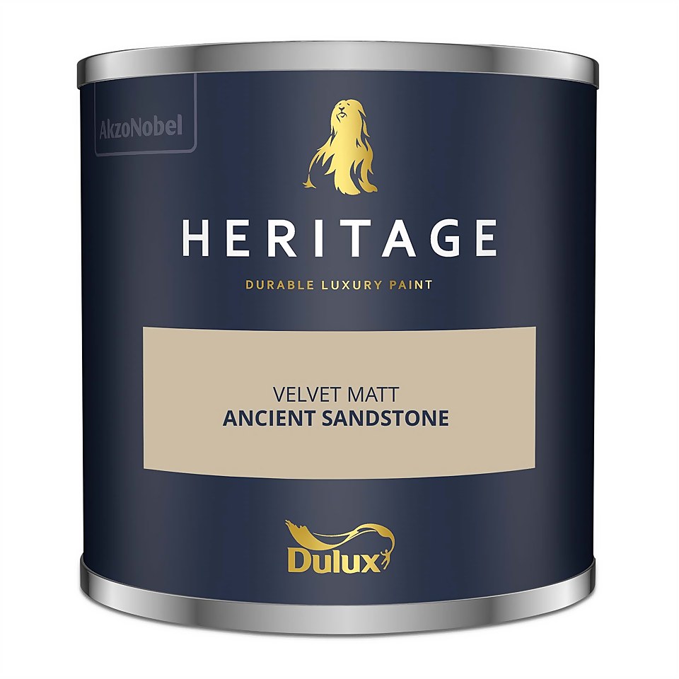 Dulux Heritage Matt Emulsion Paint Ancient Sandstone - Tester 125ml