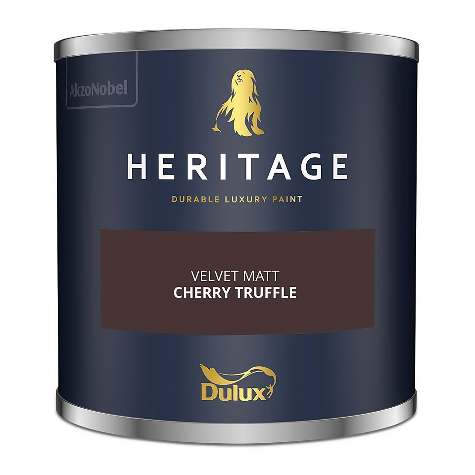 Dulux Heritage Matt Emulsion Paint Cherry Truffle - Tester 125ml