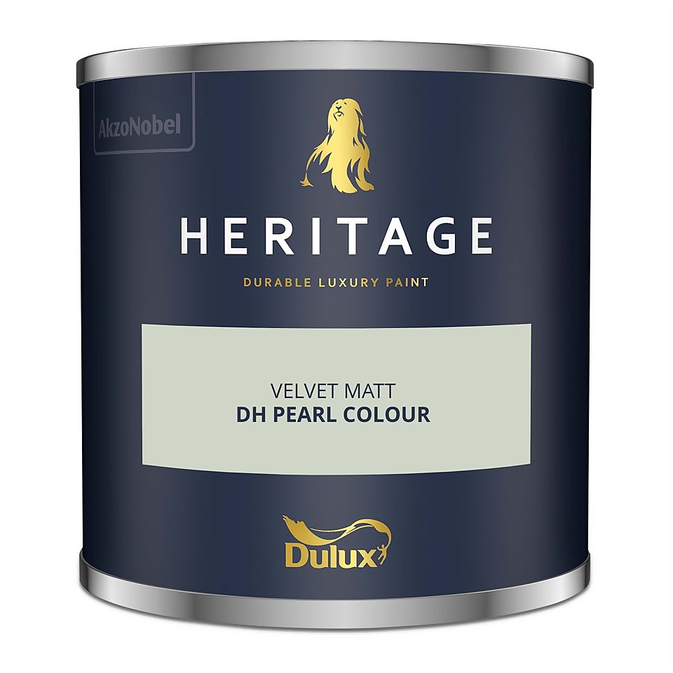 Dulux Heritage Matt Emulsion Paint Pearl Colour - Tester 125ml