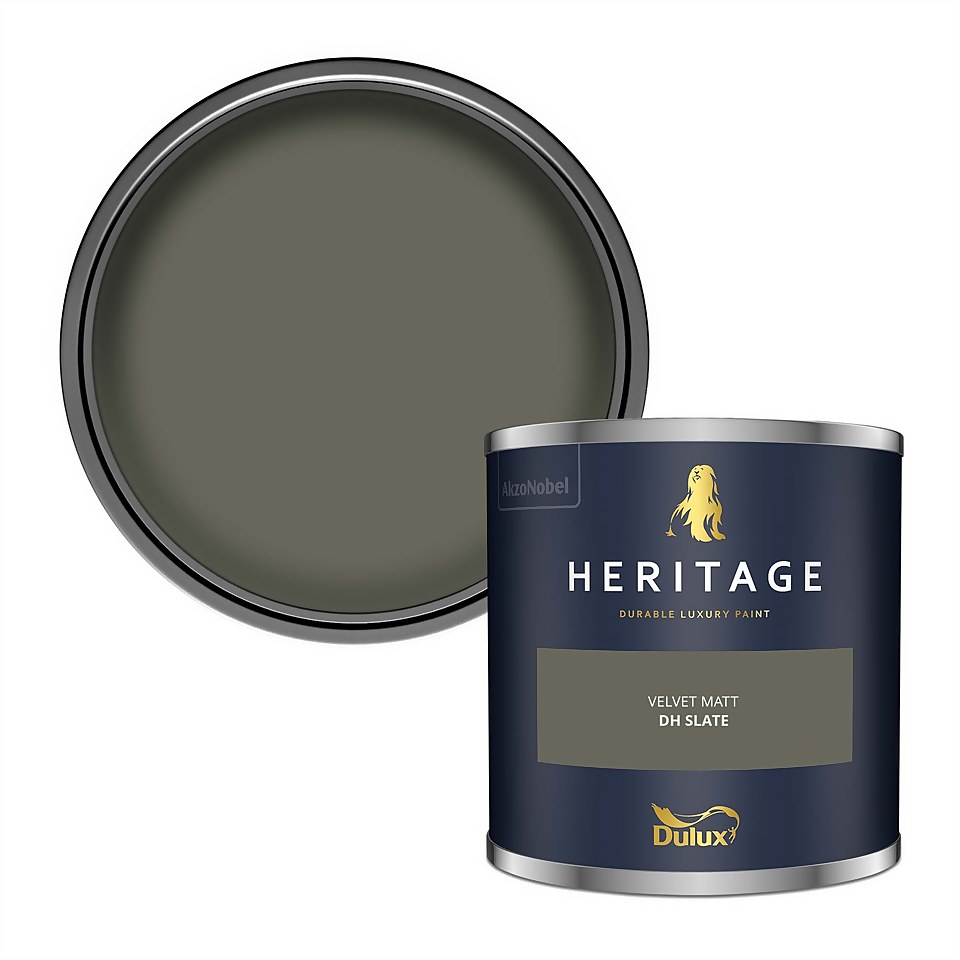 Dulux Heritage Matt Emulsion Paint DH Slate - Tester 125ml