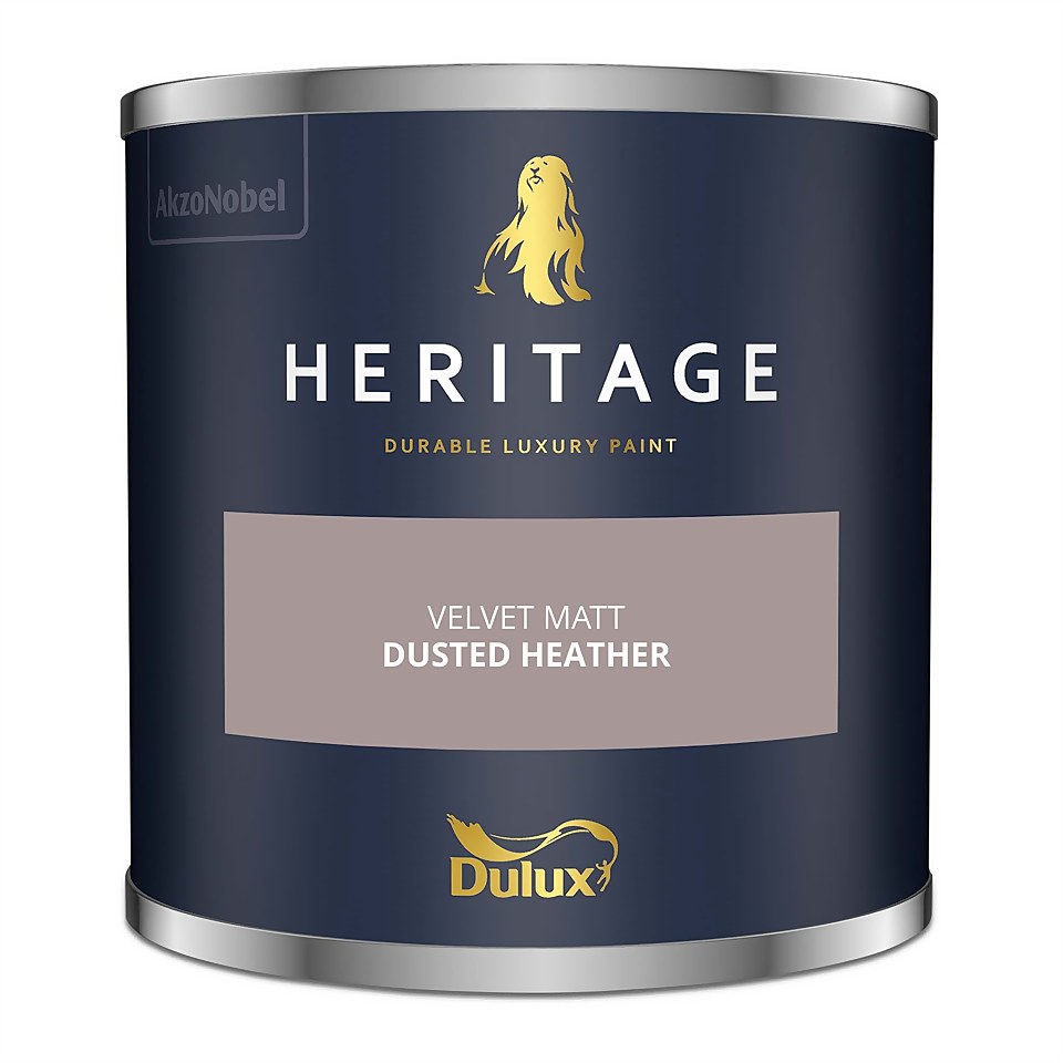 Dulux Heritage Matt Emulsion Paint Dusted Heather - Tester 125ml