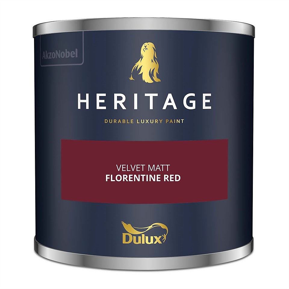 Dulux Heritage Matt Emulsion Paint Florentine Red - Tester 125ml