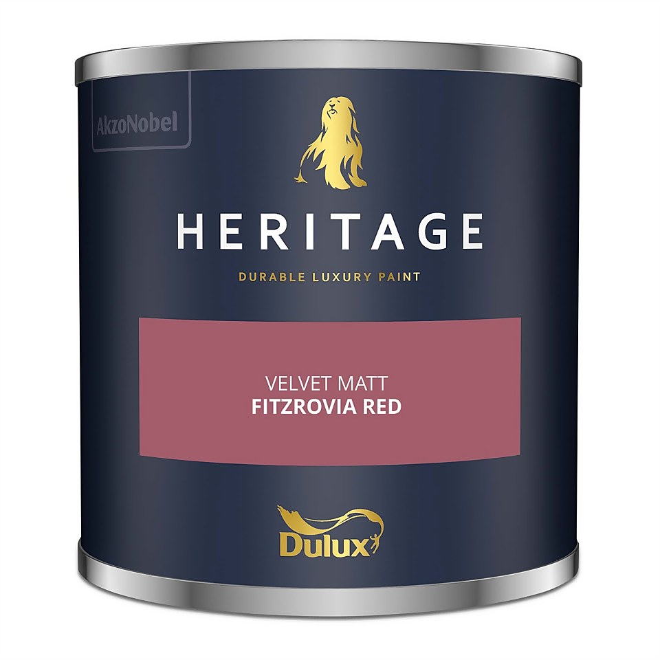 Dulux Heritage Matt Emulsion Paint Fitzrovia Red - Tester 125ml