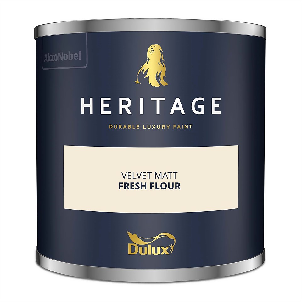 Dulux Heritage Matt Emulsion Paint Fresh Flour - Tester 125ml