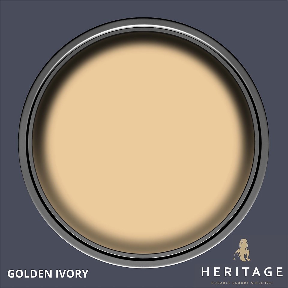 Dulux Heritage Matt Emulsion Paint Golden Ivory - Tester 125ml