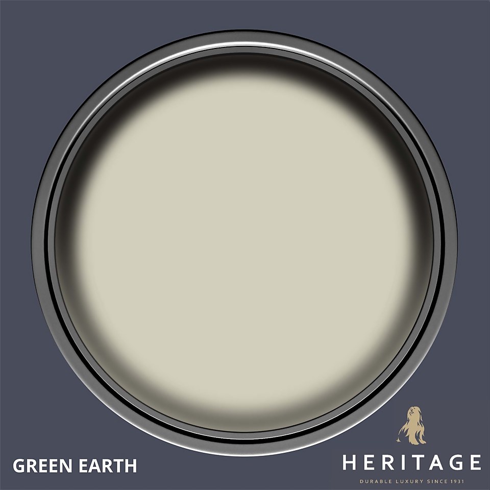 Dulux Heritage Matt Emulsion Paint Green Earth - Tester 125ml