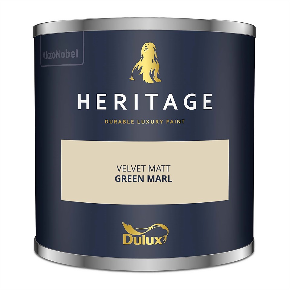 Dulux Heritage Matt Emulsion Paint Green Marl - Tester 125ml
