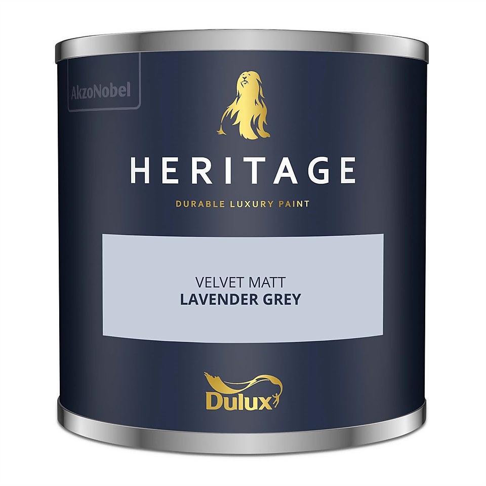 Dulux Heritage Matt Emulsion Paint Lavender Grey - Tester 125ml