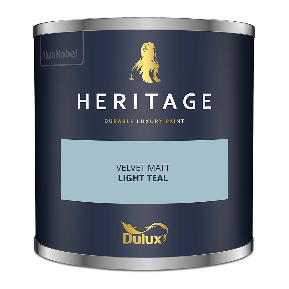 Dulux Heritage Matt Emulsion Paint Light Teal - Tester 125ml