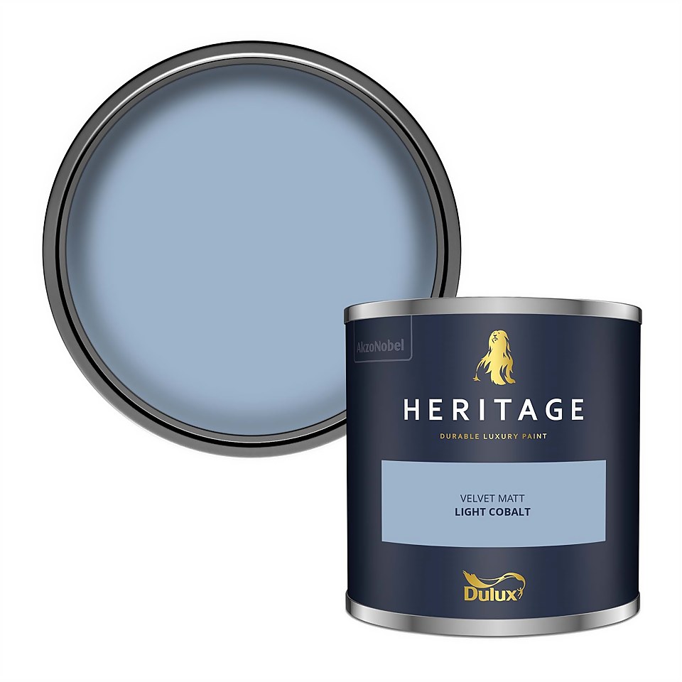 Dulux Heritage Matt Emulsion Paint Light Cobalt - Tester 125ml