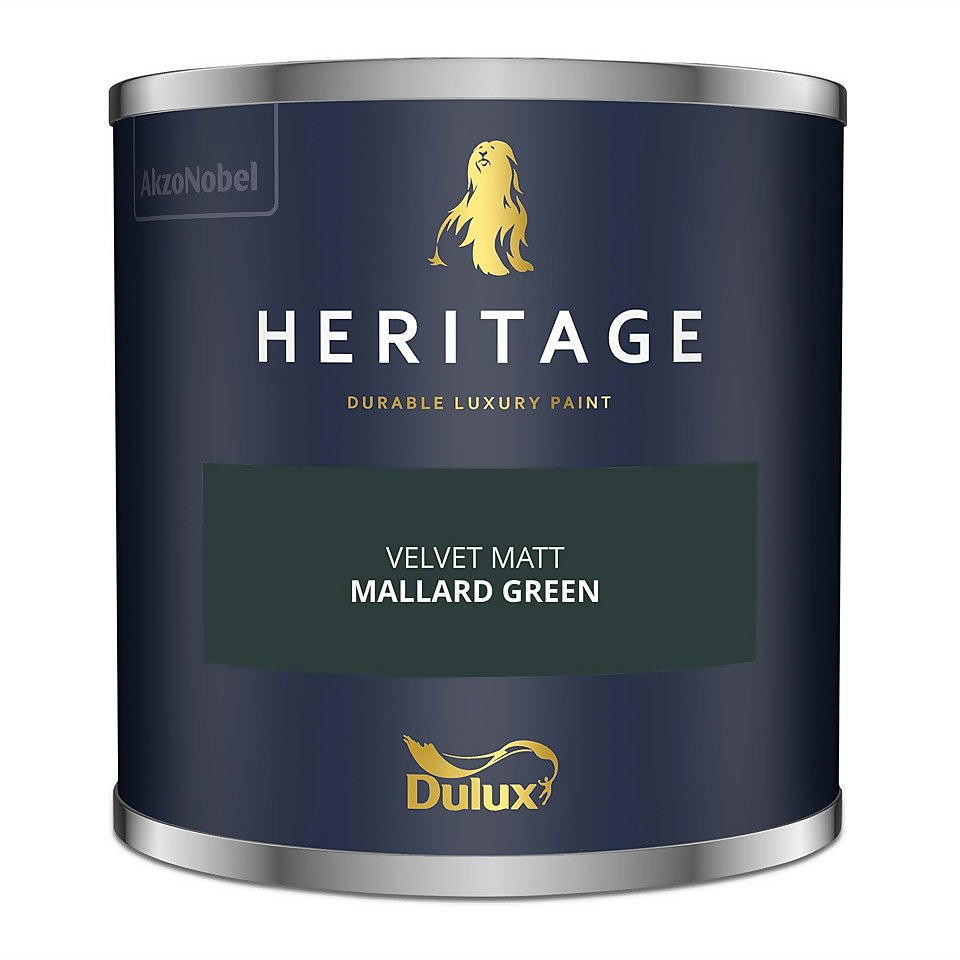 Dulux Heritage Matt Emulsion Paint Mallard Green - Tester 125ml