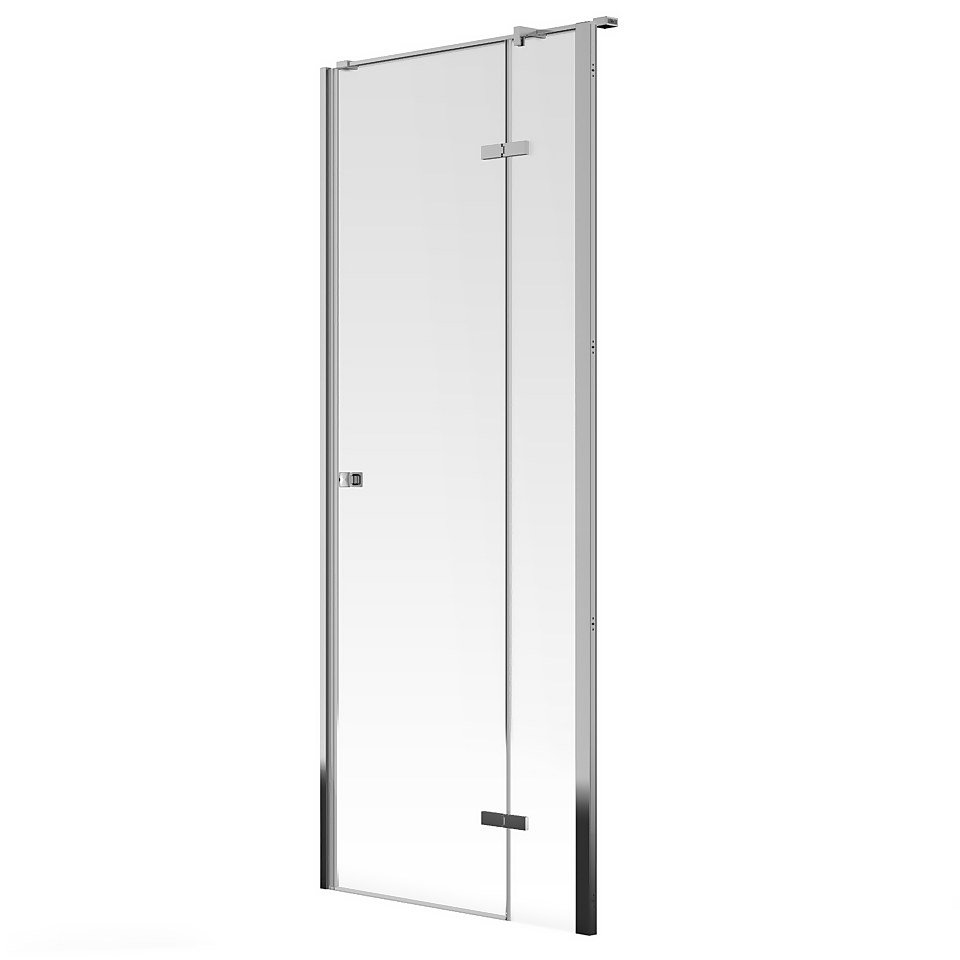 Bathstore Pearl Hinged Shower Door, Right Hand - 800mm (8mm Glass)