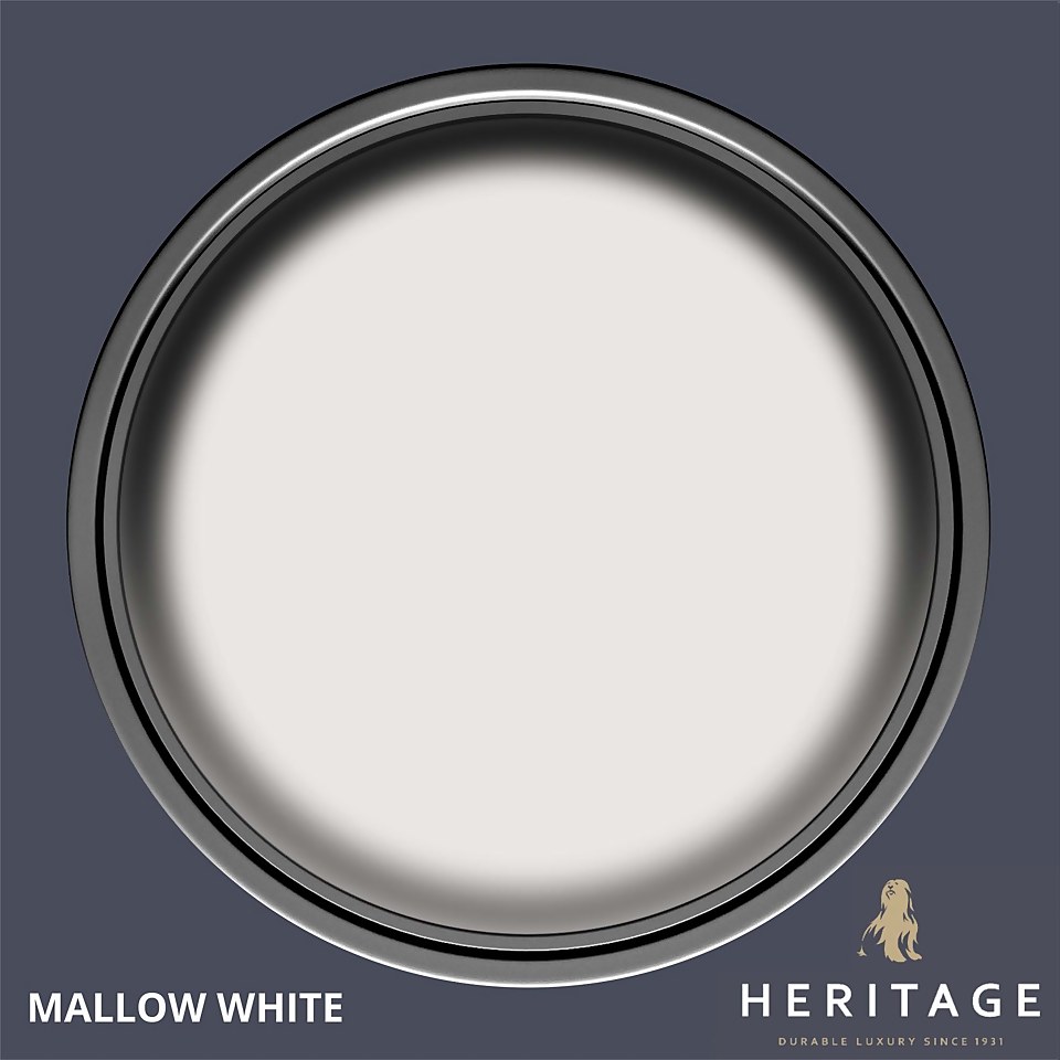 Dulux Heritage Matt Emulsion Paint Mallow White - Tester 125ml