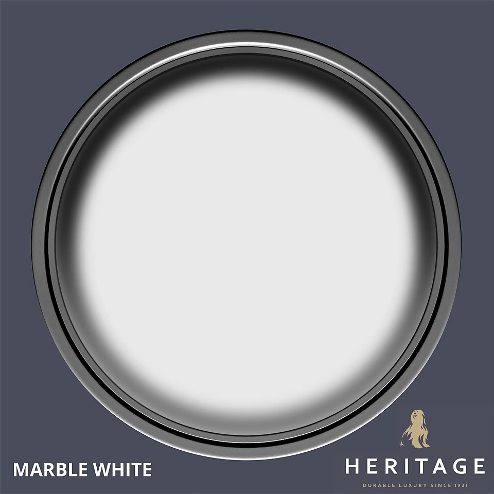 Dulux Heritage Matt Emulsion Paint Marble White - Tester 125ml