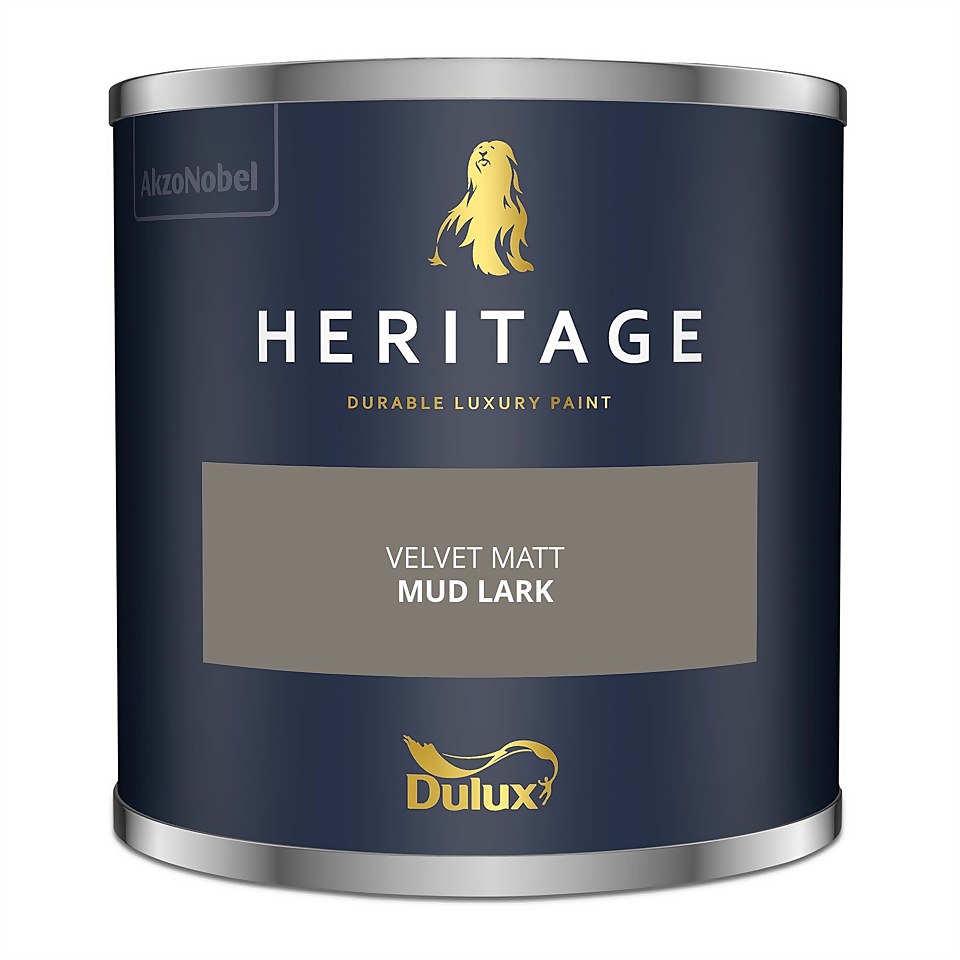 Dulux Heritage Matt Emulsion Paint Mud Lark - Tester 125ml