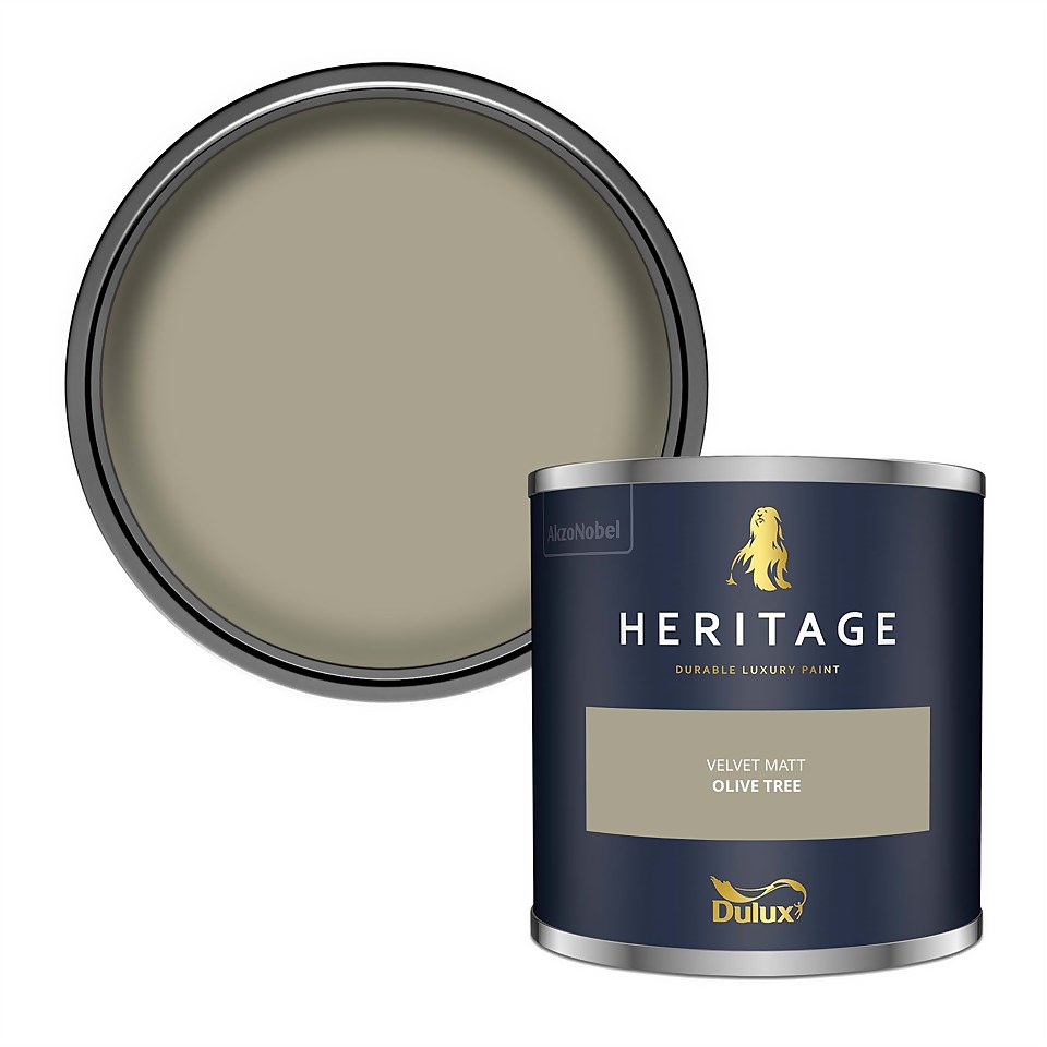 Dulux Heritage Matt Emulsion Paint Olive Tree - Tester 125ml