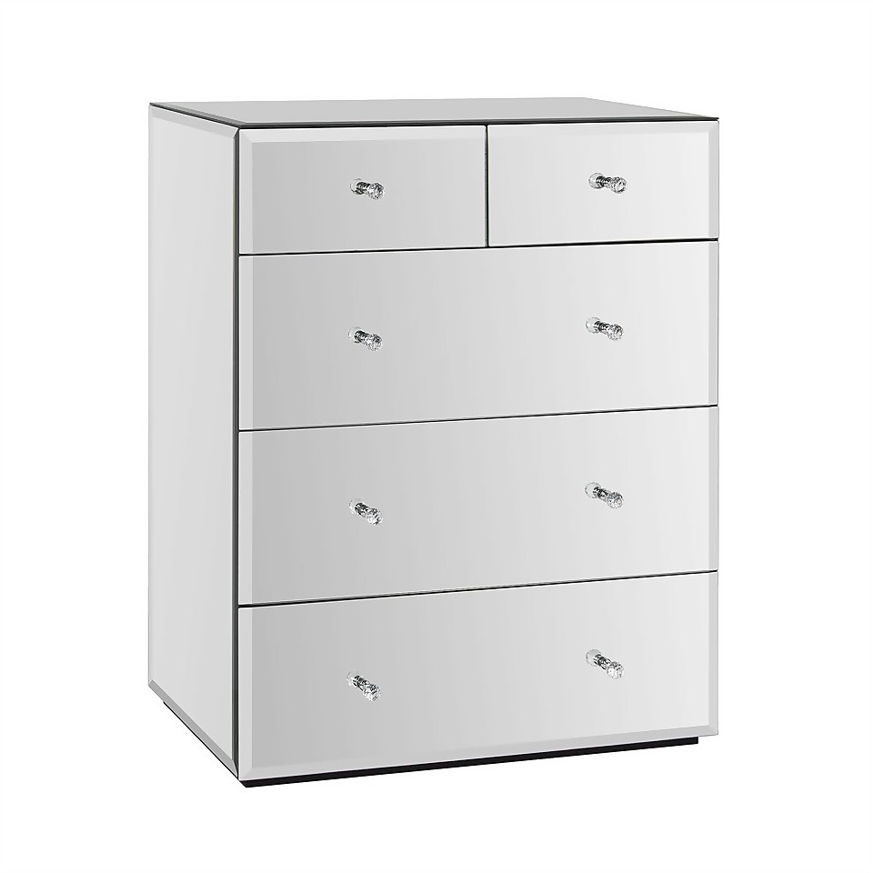 Mandy Mirrored 2 and 3 Chest of Drawers