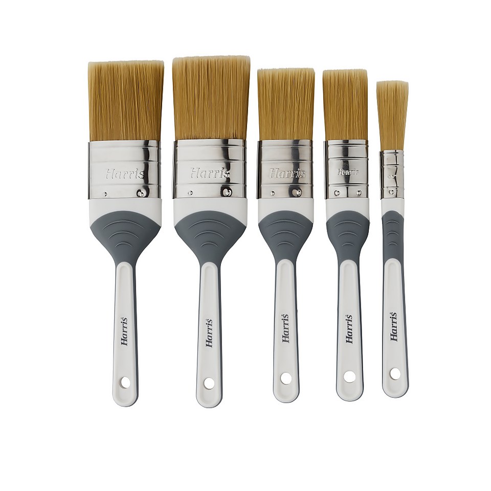 Harris Seriously Good Woodwork Stain & Varnish Paint Brush 5 Pack