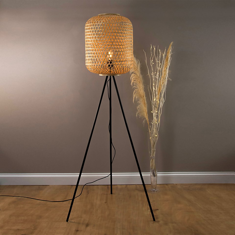 Reid Bamboo Floor Lamp