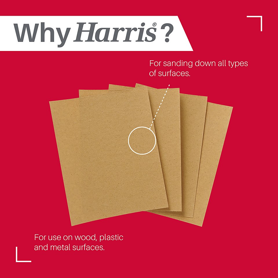 Harris Seriously Good Coarse Grade Sandpaper Homebase