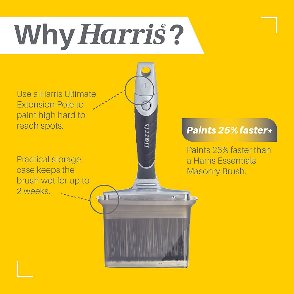 Harris Ultimate Masonry 120mm Swan Neck Paint Brush
