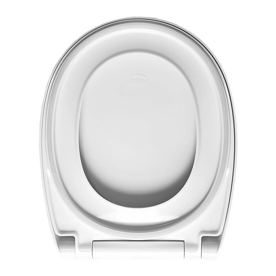 Bemis Push N Clean Treviso Toilet Seat White Homebase