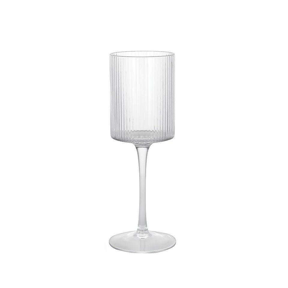 House Beautiful Metro Linear Wine Glass - Clear