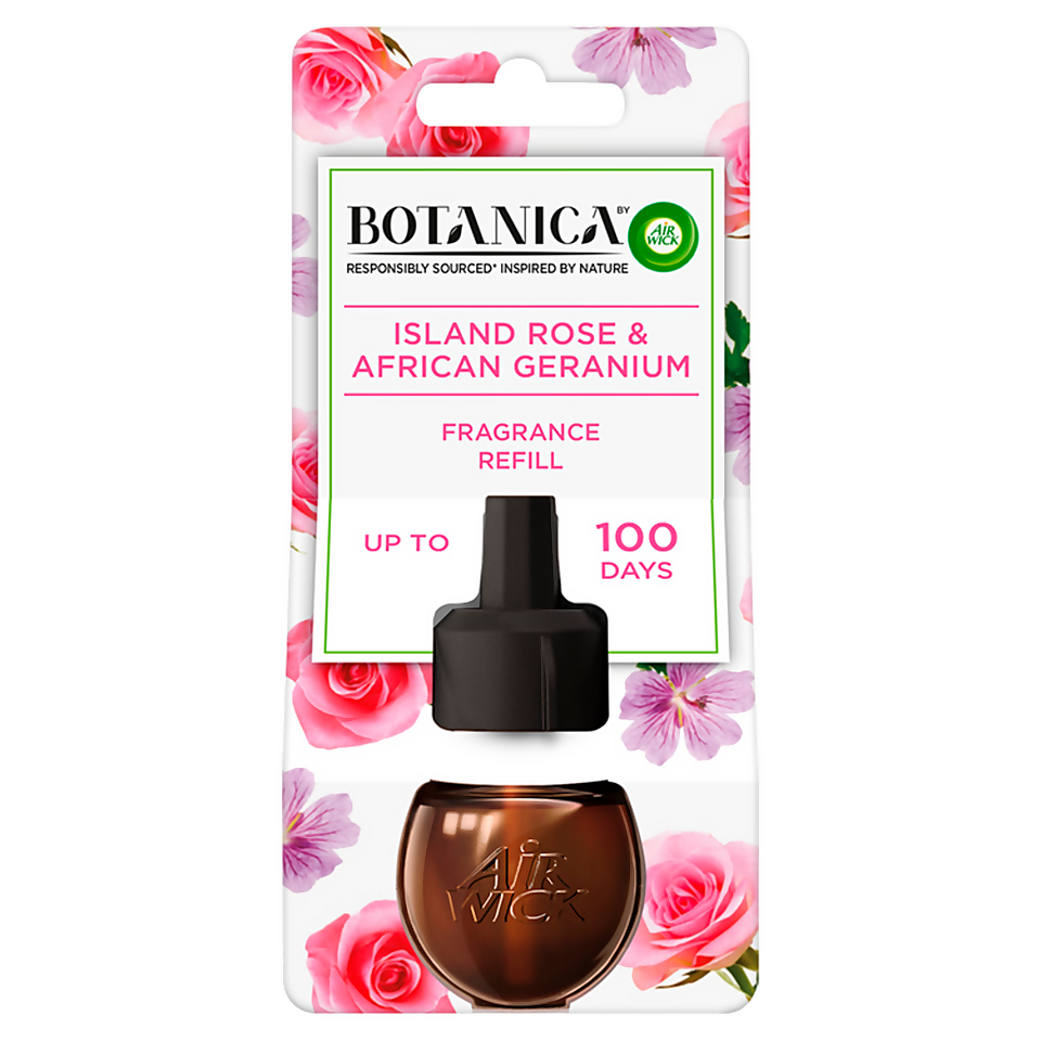 Botanica by Air Wick Island Rose and African Geranium Plug-In Diffuser Refill 19ml