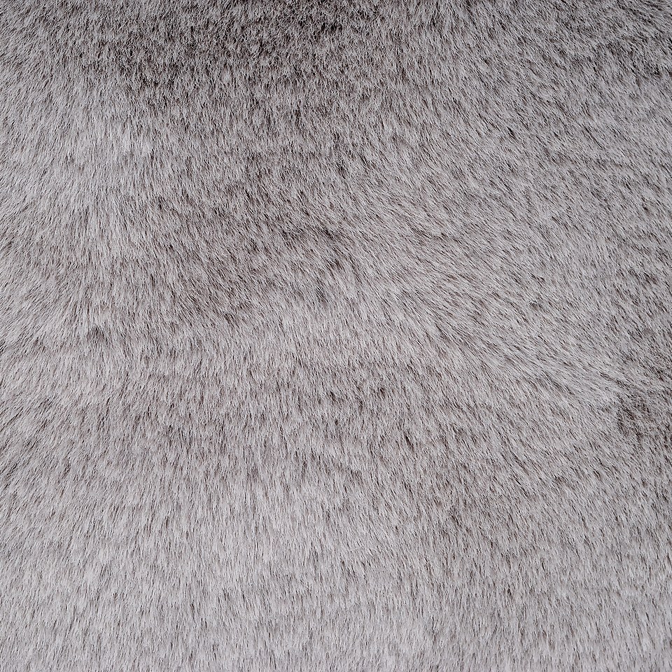 Faux Fur Rabbit Throw - 125x160cm - Vapour