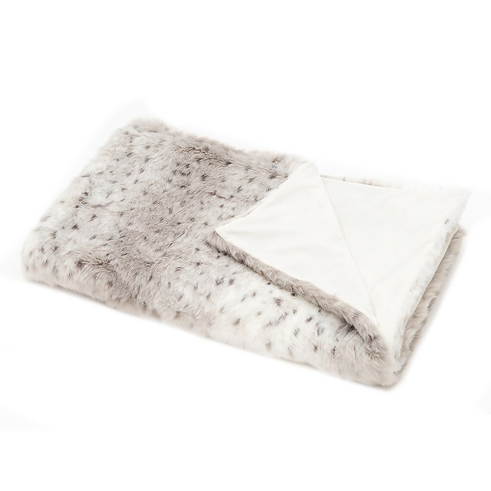 Snow leopard print throw top