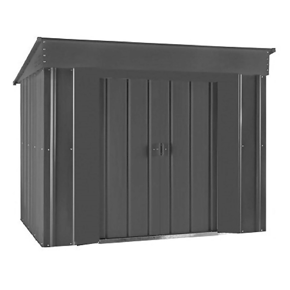 Lotus 6x4ft Low Pent Shed - Anthracite Grey