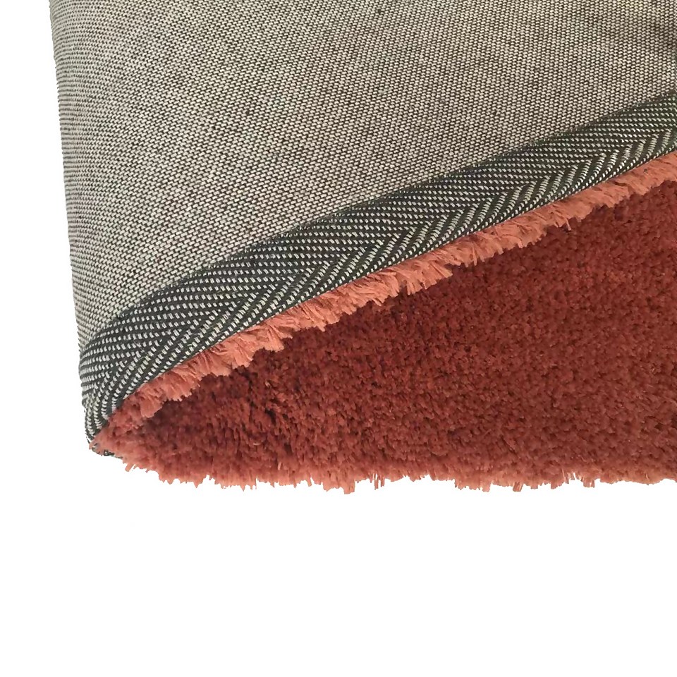 Cosy Rug 67x130cm Terracotta Homebase