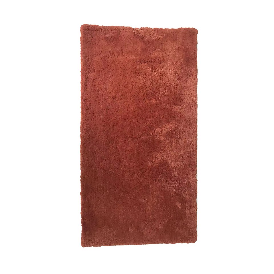 Cosy Rug 67x130cm Terracotta Homebase