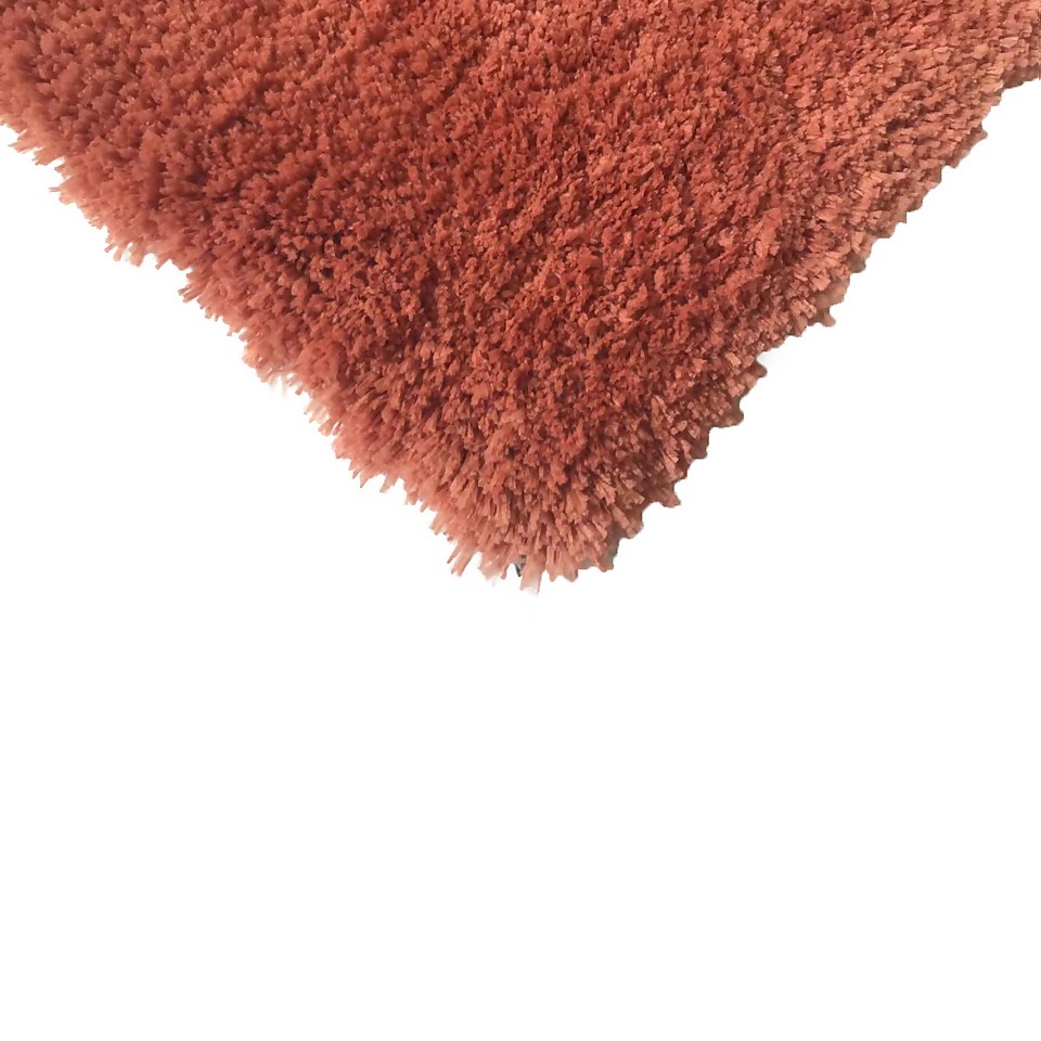 Cosy Rug 67x130cm Terracotta Homebase