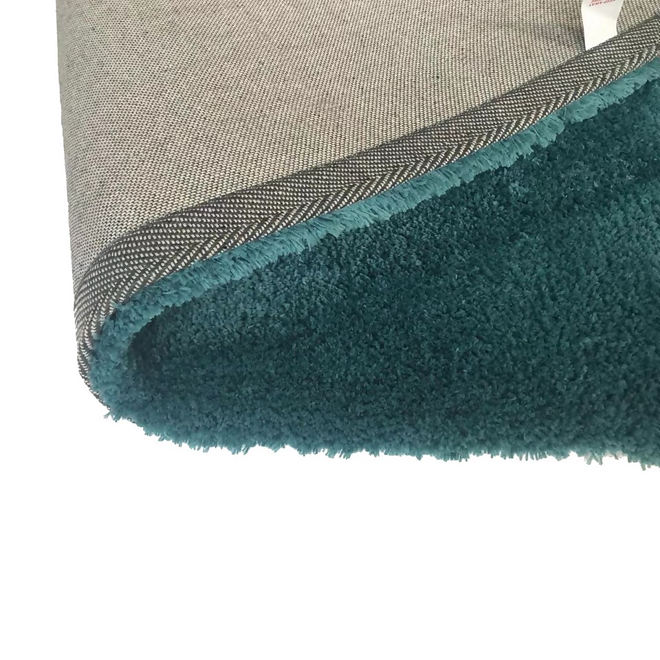 Cosy Rug 67x130cm Teal Homebase