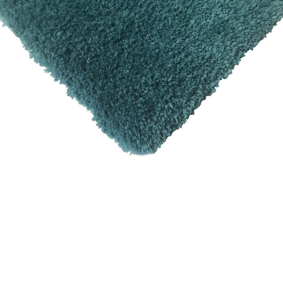 Cosy Rug 67x130cm Teal Homebase