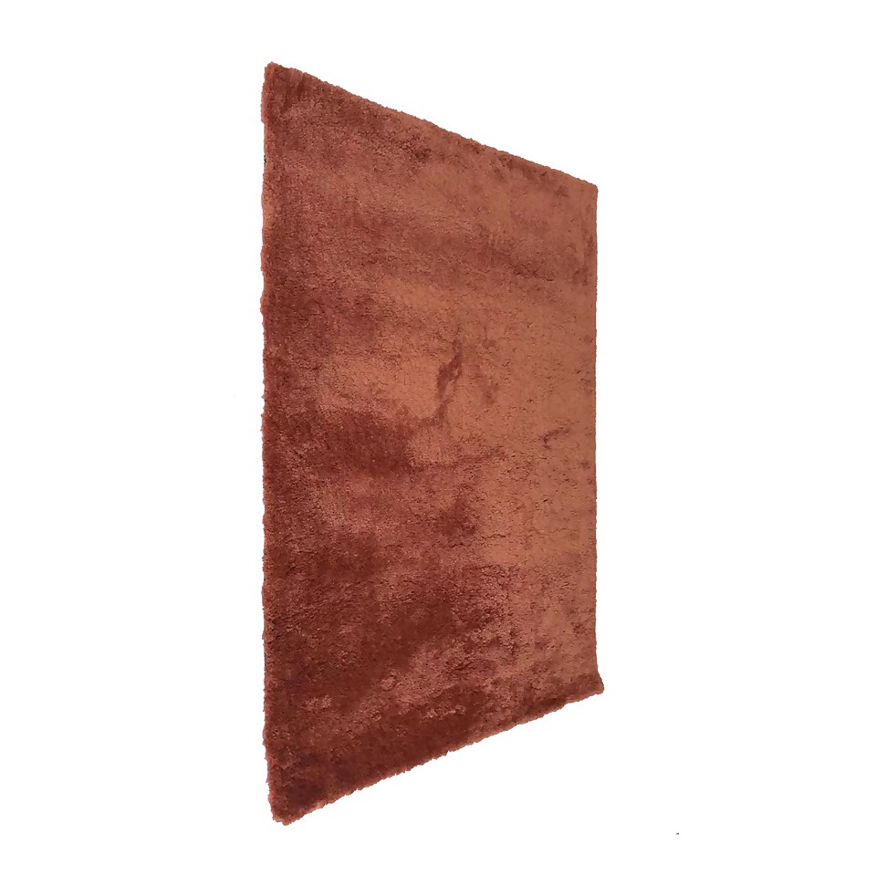 Cosy Rug 120x170cm Terracotta Homebase